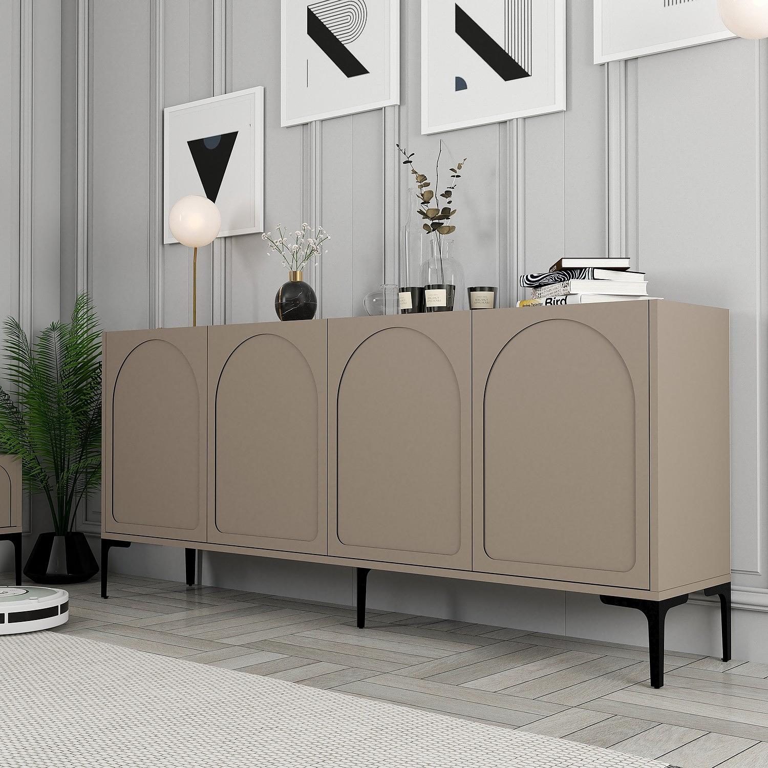 Lyon 79 Console Wood veneer Atlas Black 3