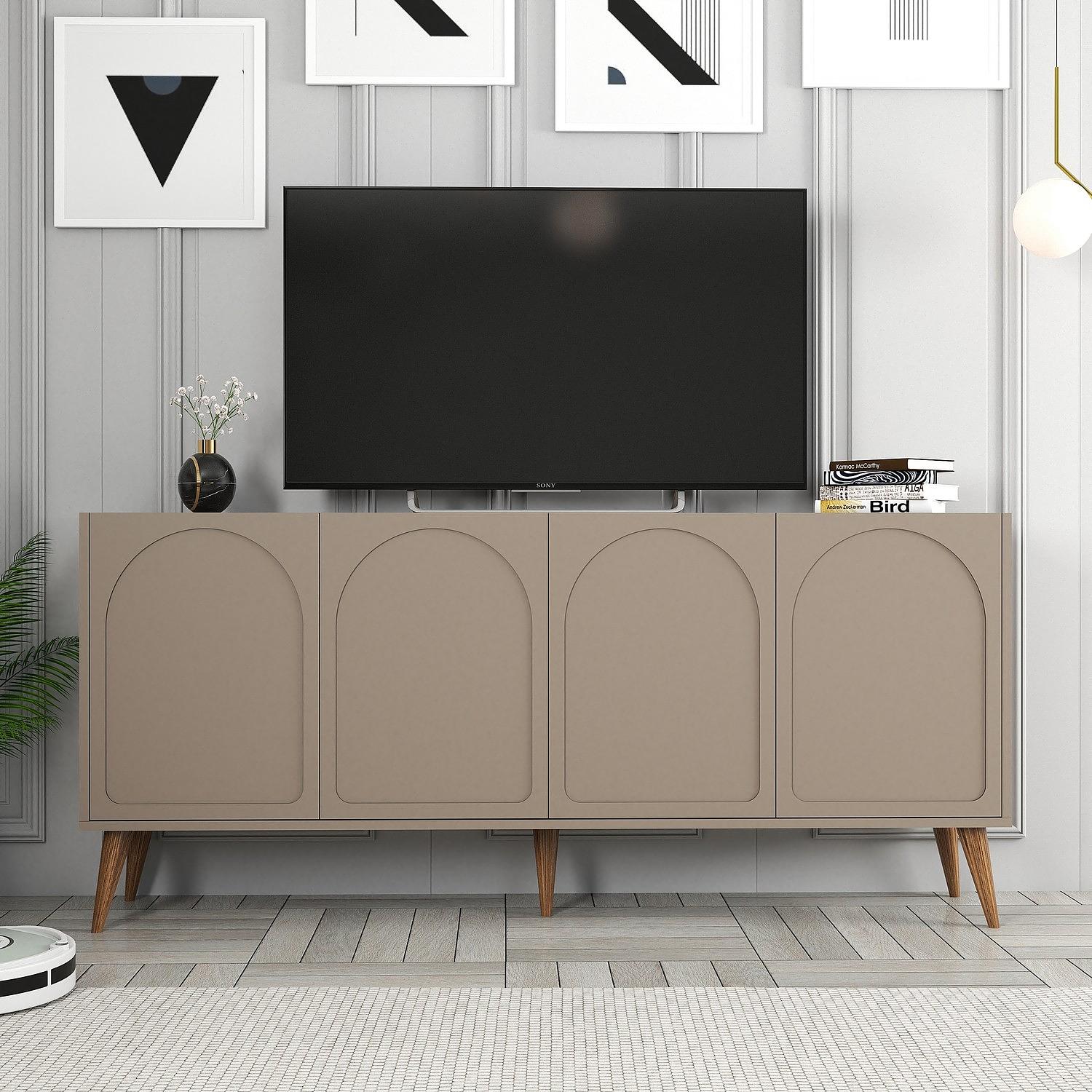Lyon 81 Console Walnut Wood Veneer 5