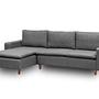 Long corner sofa Dark grey 7