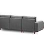 Long corner sofa Dark grey 8