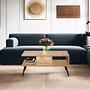 Bukle Coffee Table Wood Veneer Black 3