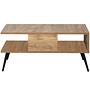 Bukle Coffee Table Wood Veneer Black 4