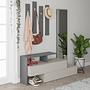 Ramda Wardrobe Wood Veneer Light Mocha Anthracite 2