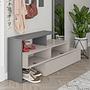 Ramda Wardrobe Wood Veneer Light Mocha Anthracite 3