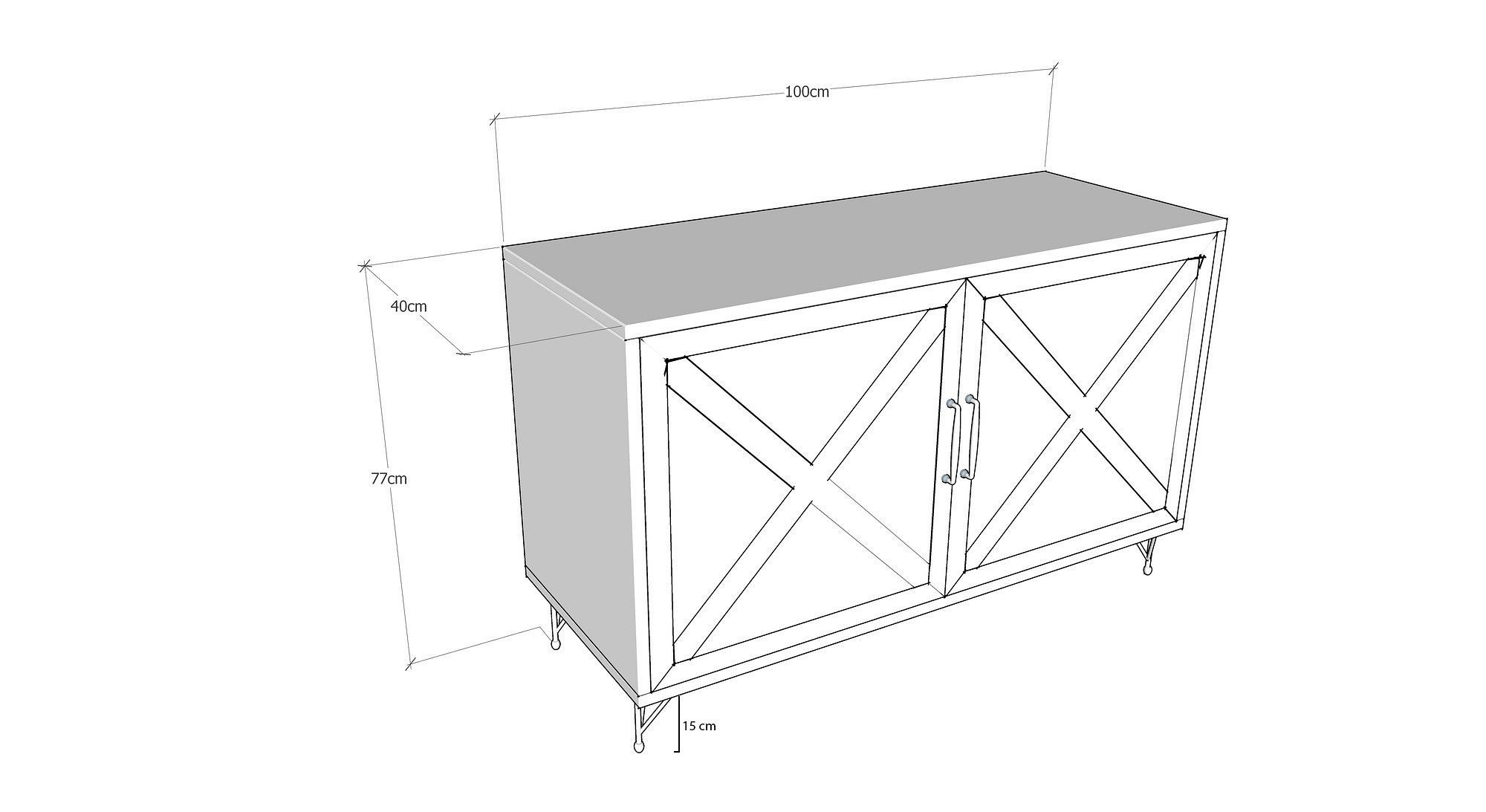 Jupiter Konsole Holzfurnier Anthrazit 4