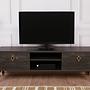 Posh Lowboard Holzfurnier Dunkelbraun 1