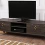 Posh Lowboard Holzfurnier Dunkelbraun 2