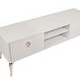 Posh Lowboard Holzfurnier Weiß 9