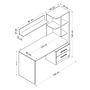 Alaska Desk Wood Veneer White Black 7