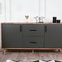 Cordoba Konsole Holzfurnier Anthrazit 1