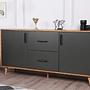 Cordoba Konsole Holzfurnier Anthrazit 2
