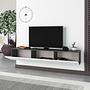 Francy Lowboard Wood veneer Anthracite White 2