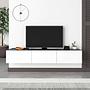 Francy Lowboard Wood veneer Anthracite White 3