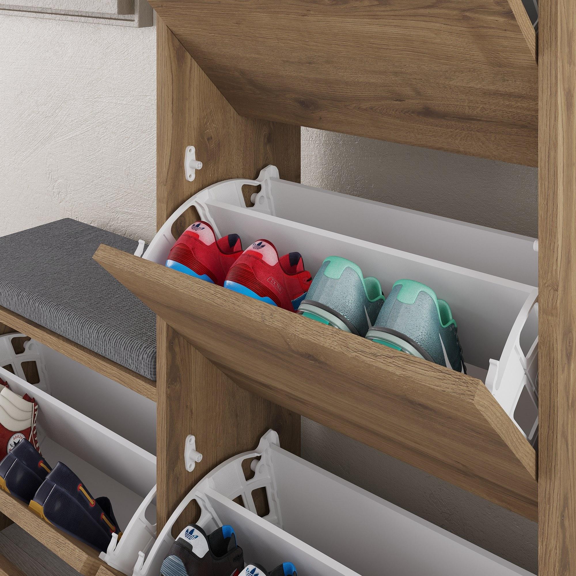 Dude shoe cabinet wood veneer Hitit 5