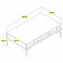 Lyon 32 Coffee table Wood veneer White Black 4