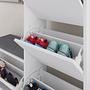 Dude shoe cabinet wood veneer white 5