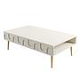 Lyon 33 Coffee Table Wood Veneer Cream Gold 3