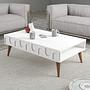 Lyon 34 Couchtisch Holzfurnier Weiß 1