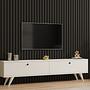 Paris Lowboard Wood Veneer White 1