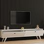 Paris Lowboard Wood Veneer White 2