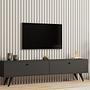 Paris Lowboard Wood Veneer Anthracite 1