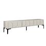 Lyon 42 TV cabinet wood veneer cream black 0