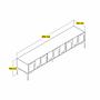 Lyon 42 TV cabinet wood veneer Atlas Black 6