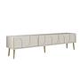 Lyon 43 TV cabinet wood veneer cream gold 0