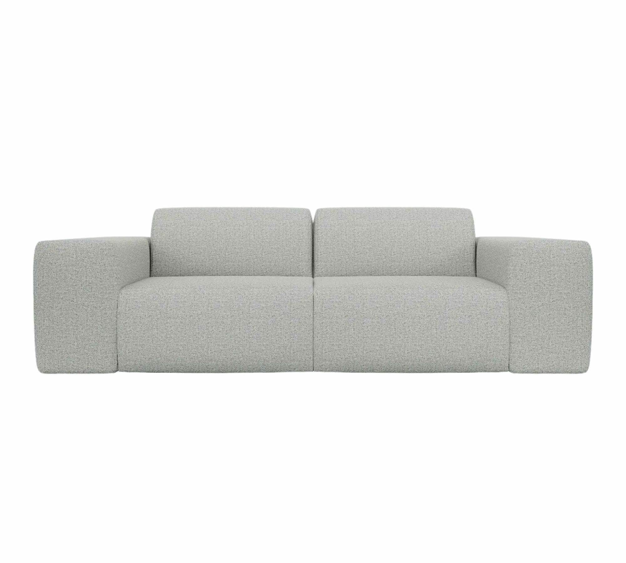 Pyllow Sofa 2-Sitzer Kiesgrau meliert 100% natürliche Wolle 2