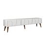 Lyon 44 TV cabinet Wood veneer White 0