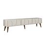Lyon 44 TV cabinet Wood veneer Cream 0