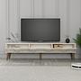 Lyon 44 TV cabinet Wood veneer Cream 2
