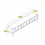 Lyon 44 TV cabinet Wood veneer Atlas 6