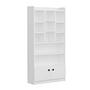 Tokyo Bookshelf Wood Veneer White 4