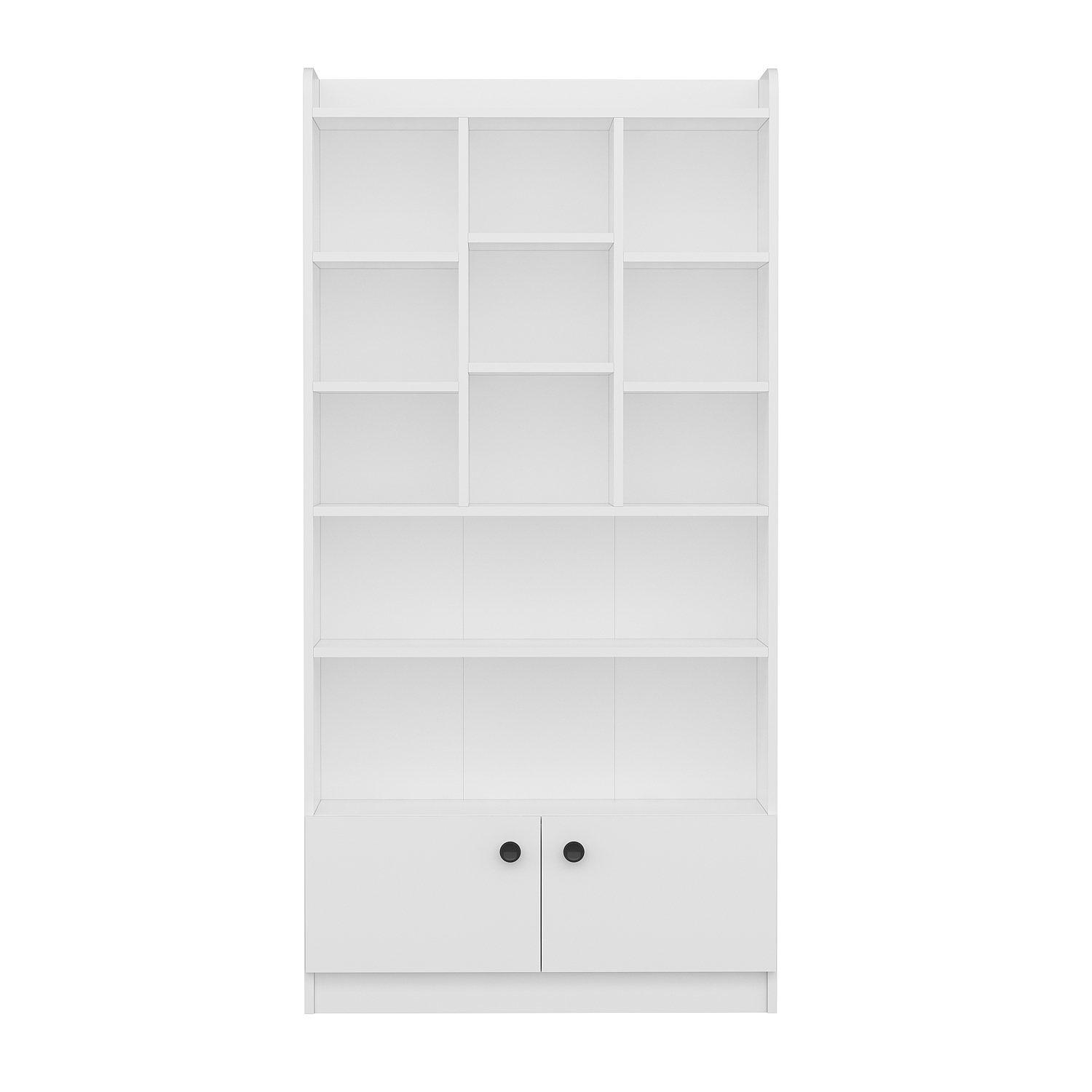 Tokyo Bookshelf Wood Veneer White 6