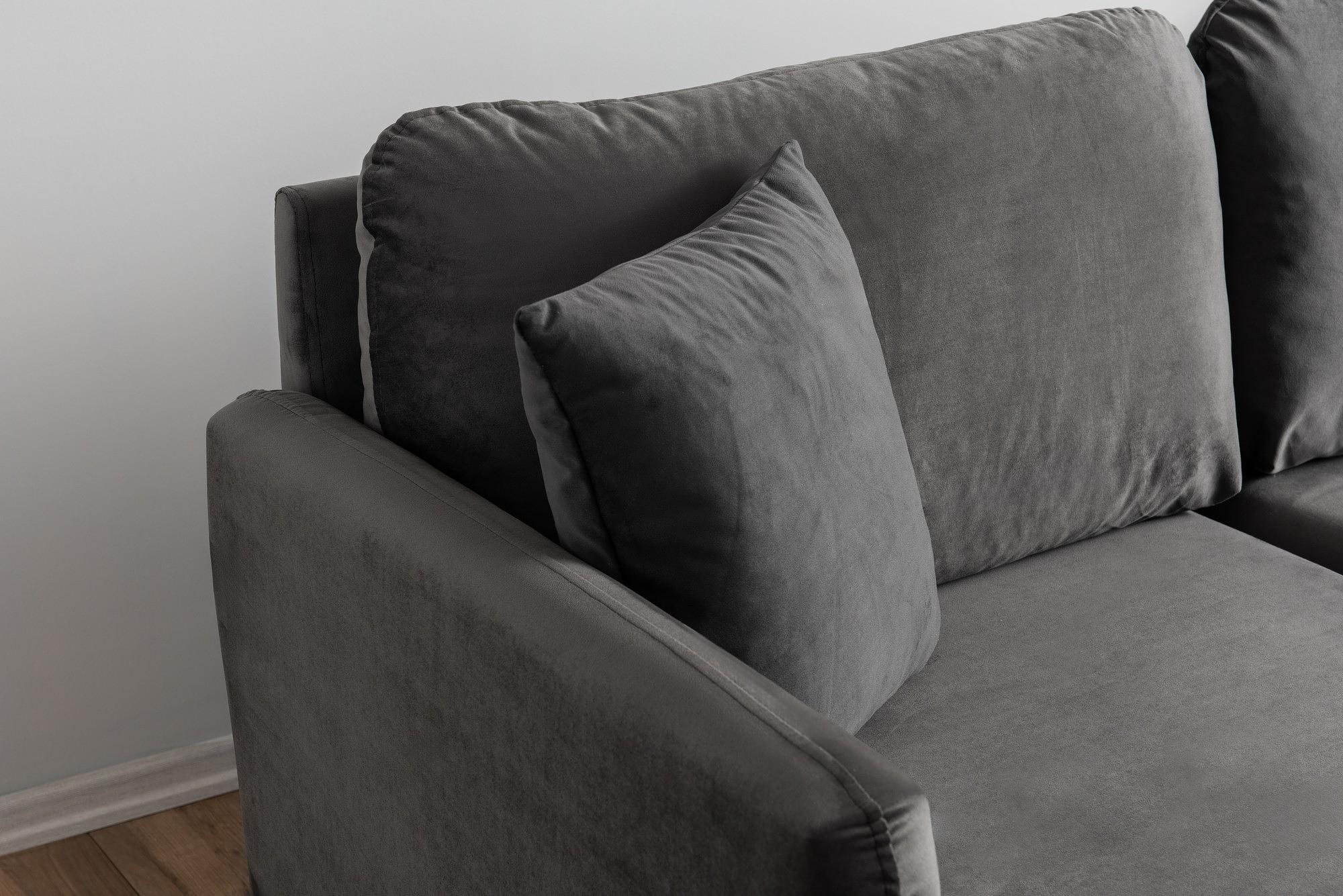 Reya Corner Sofa Charcoal 4
