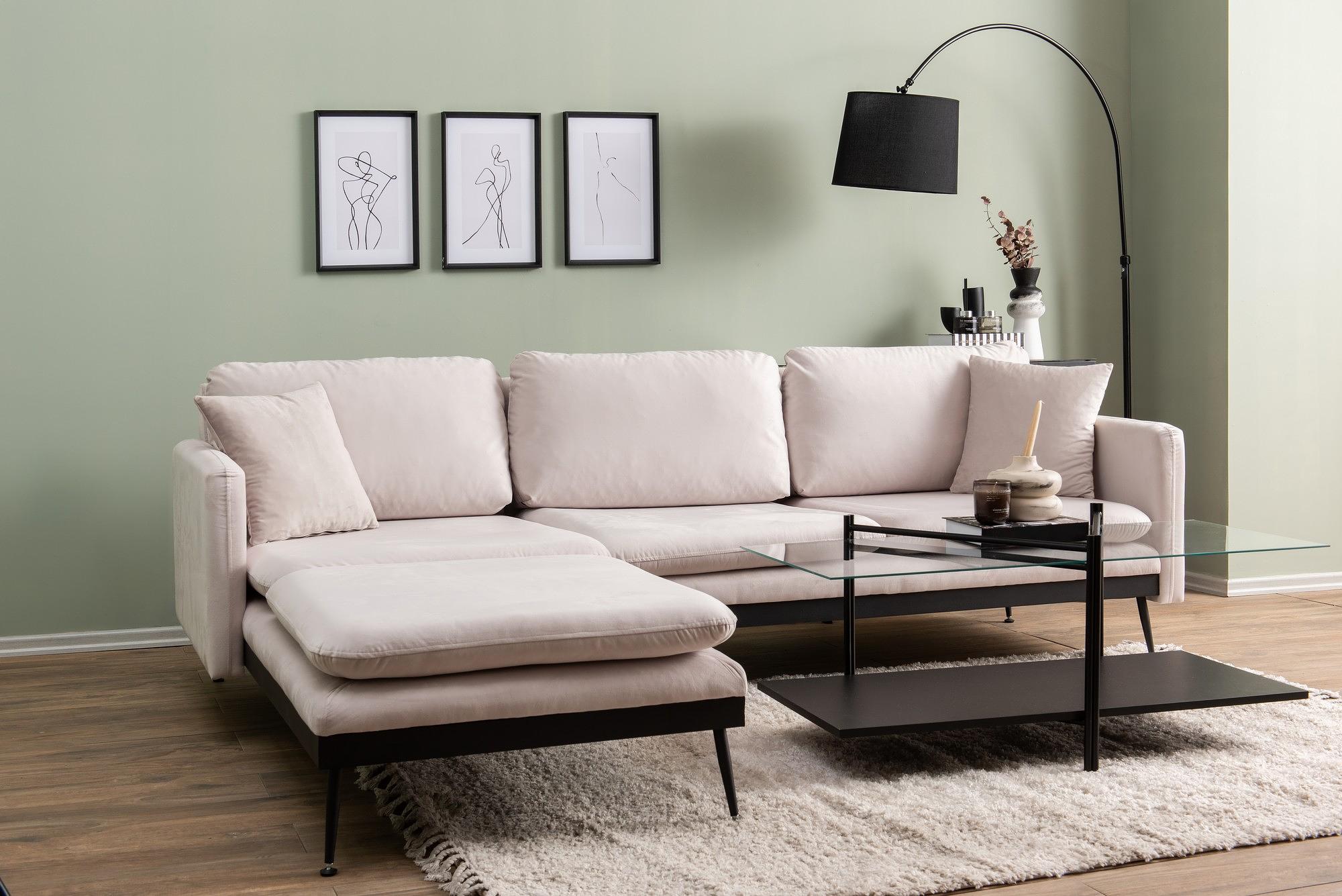 Reya Corner Sofa Ecru 1