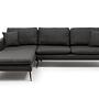 Reya Sectional Sofa Dark Grey 0
