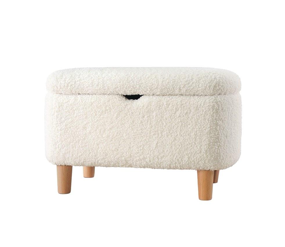 Moouv 3330 Pouf Kunstfell Weiß 0