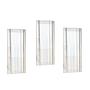 3x Mini Mirror Transparent 0