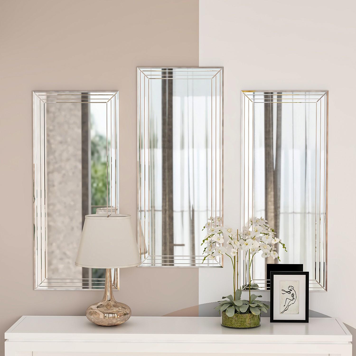 3x Mini Mirror Transparent 1