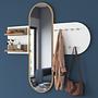 P3 Garderobe Holzfurnier Weiß 3