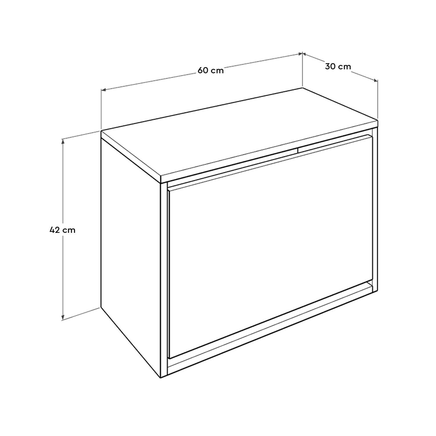 Oslo Shoe Cabinet Wood Veneer 9