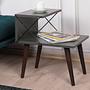 Cross bedside table wood veneer anthracite 2