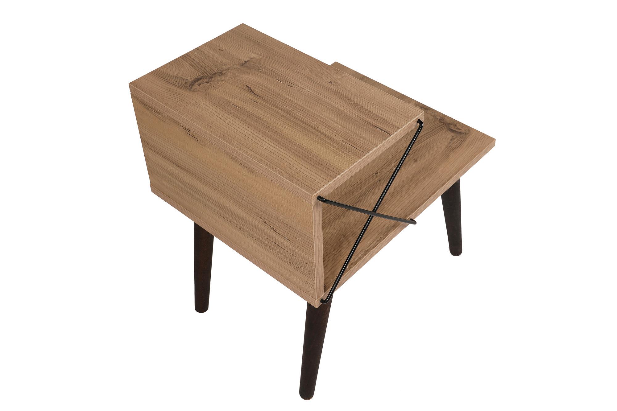 Cross Nachttisch Holzfurnier 9