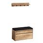 Boby Garderobe Holzfurnier Schwarz 0