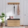 Boby Wardrobe Wood Veneer Black 1