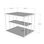 Lifon Side Table Wood Veneer Black 4