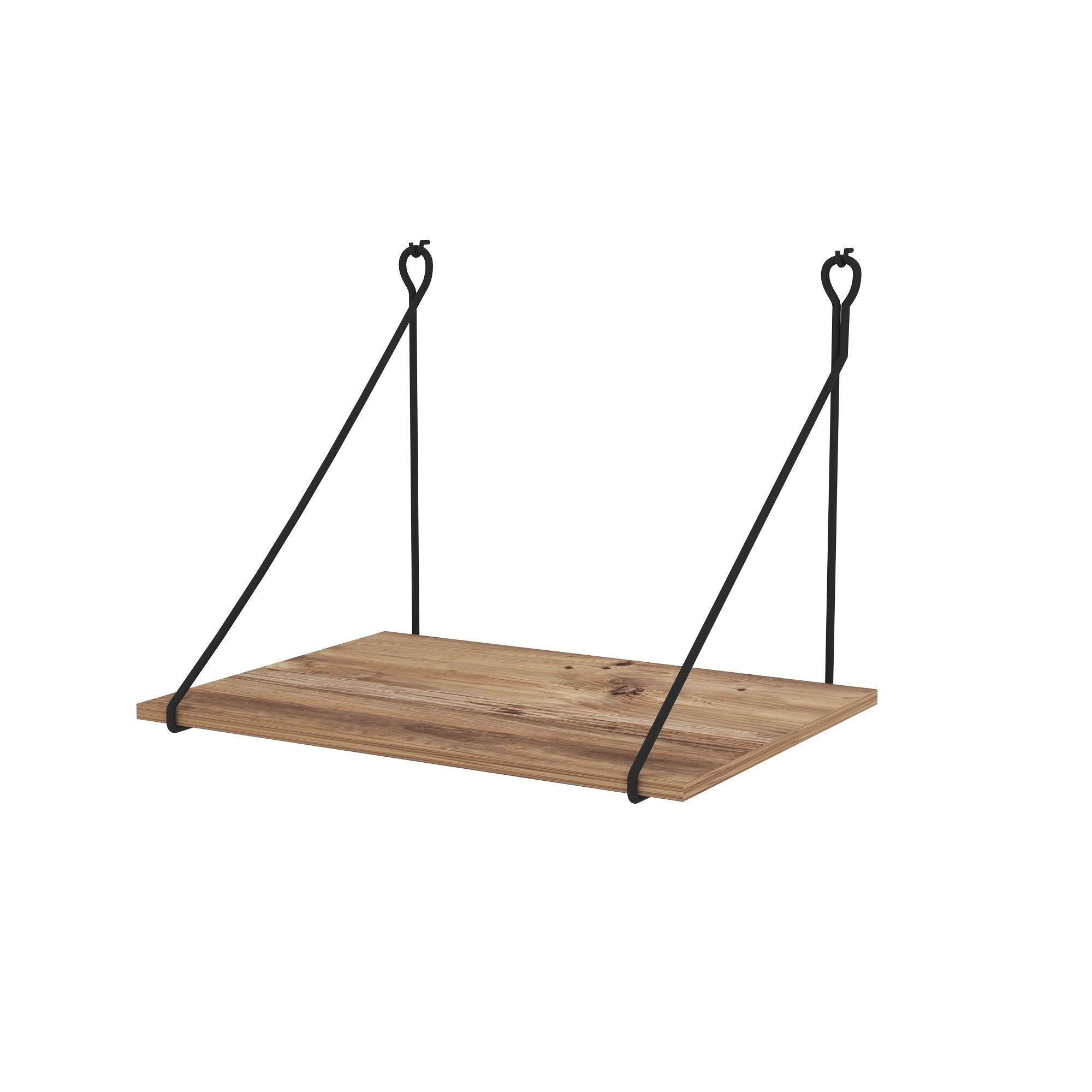Tuna Schreibtisch Holzfurnier Schwarz 7