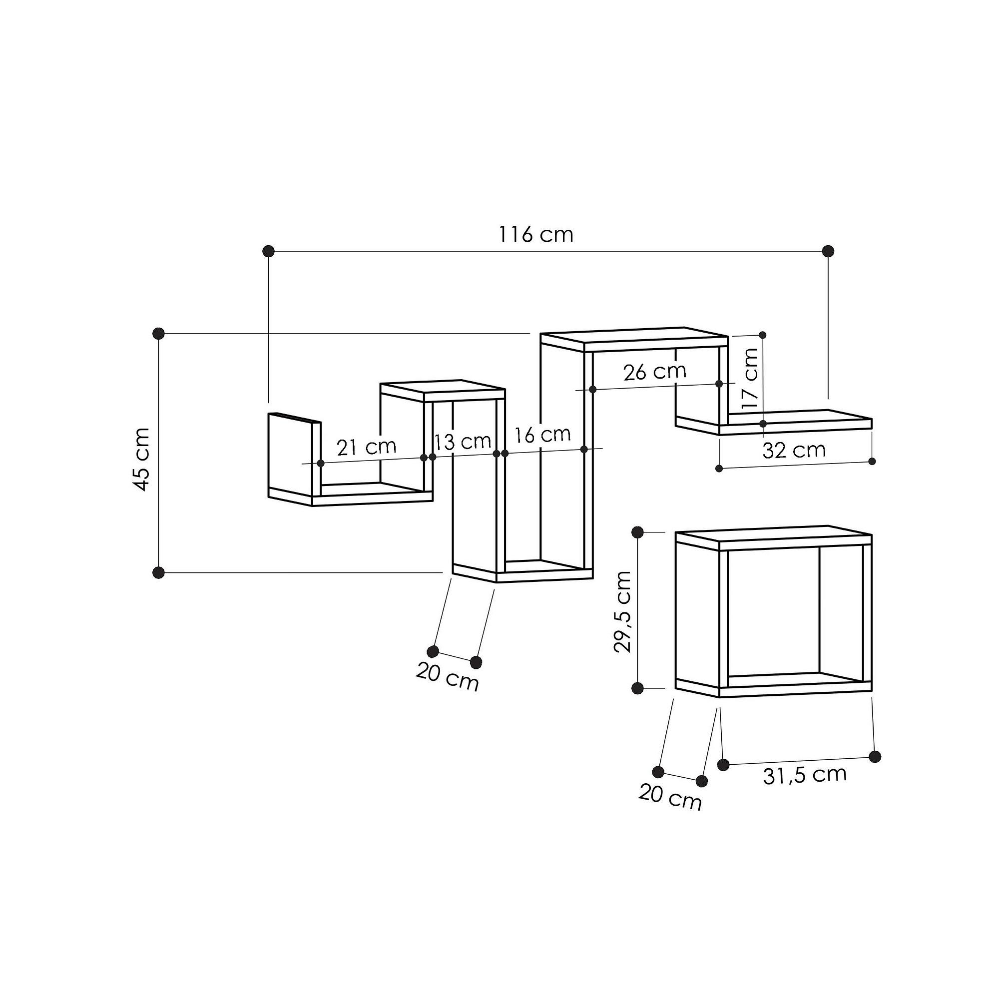 Follow Shelf wood veneer anthracite 3